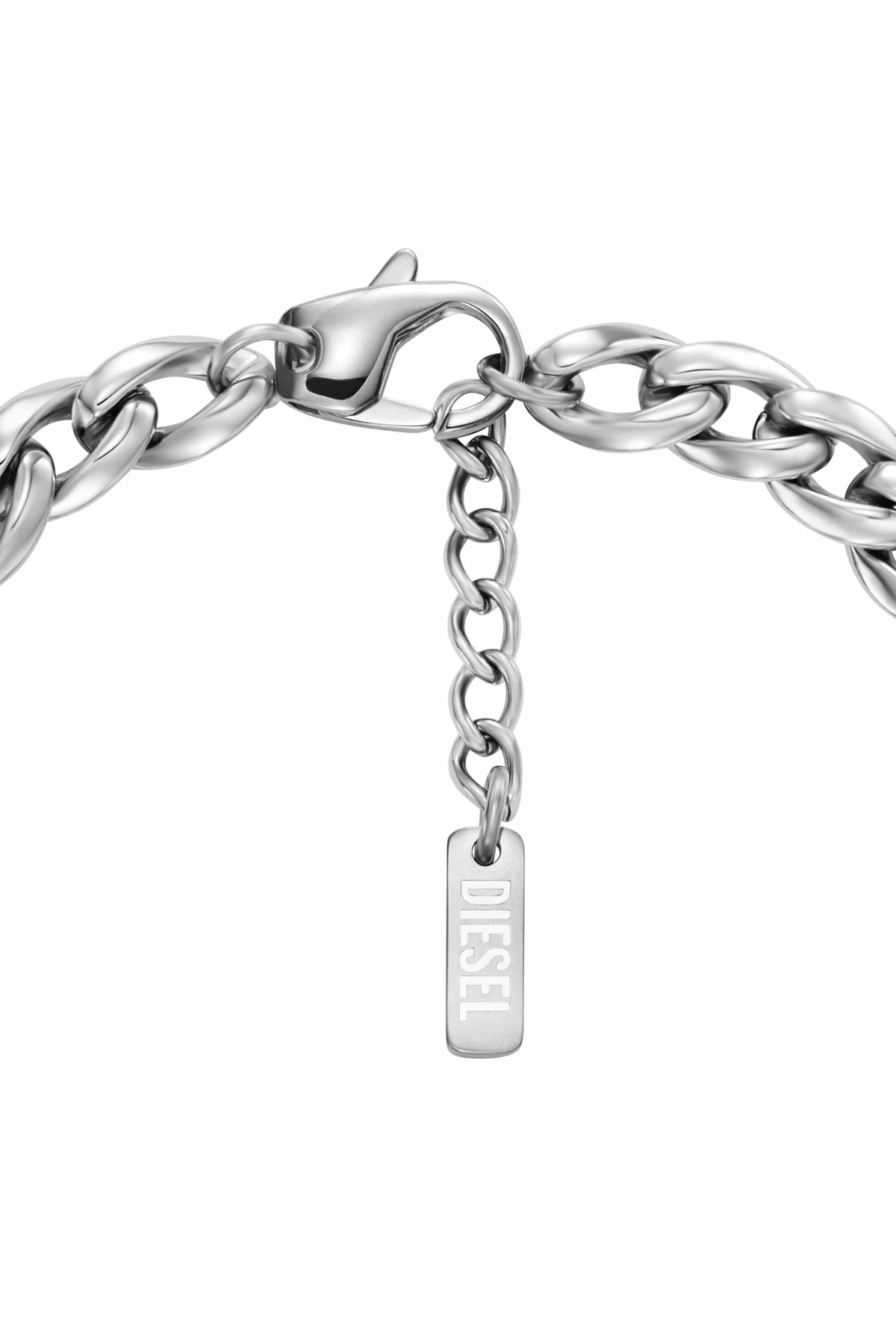Diesel Stainless Steel Chain Bracelet - Bracelets - Unisex - Silver