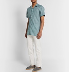 Thom Sweeney - Camp-Collar Linen Shirt - Blue