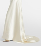 Róhe Bridal draped satin gown