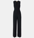 Stella McCartney Chain-detail wool and silk jumpsuit