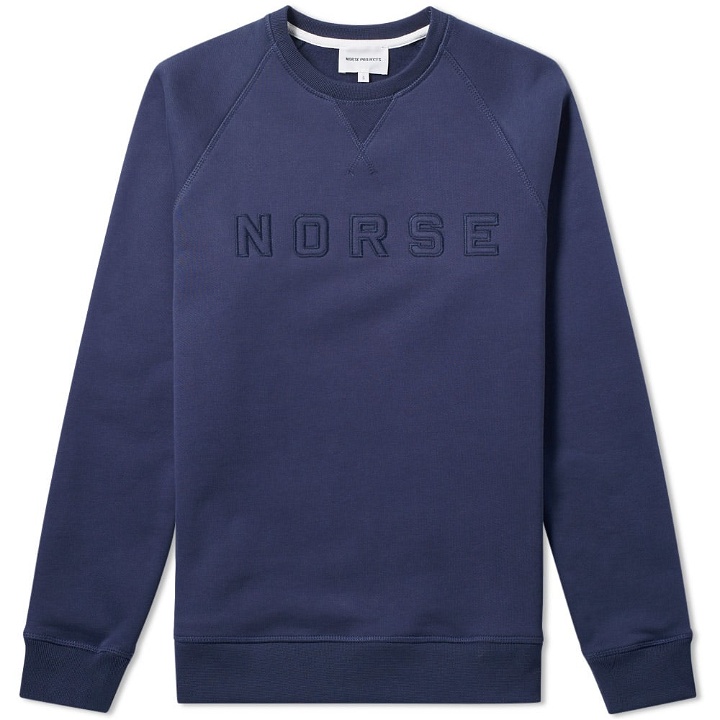 Photo: Norse Projects Ketel Logo Crew Sweat