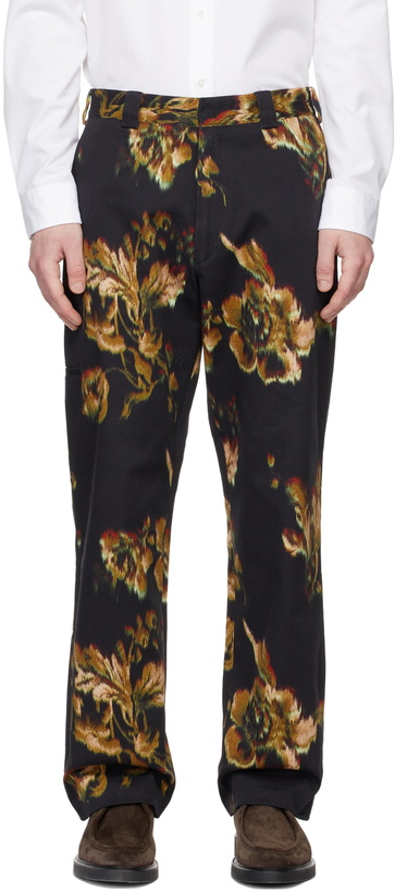 Photo: Paul Smith Black 'Disrupted Rose' Trousers