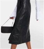 Nina Ricci High-rise leather pencil skirt