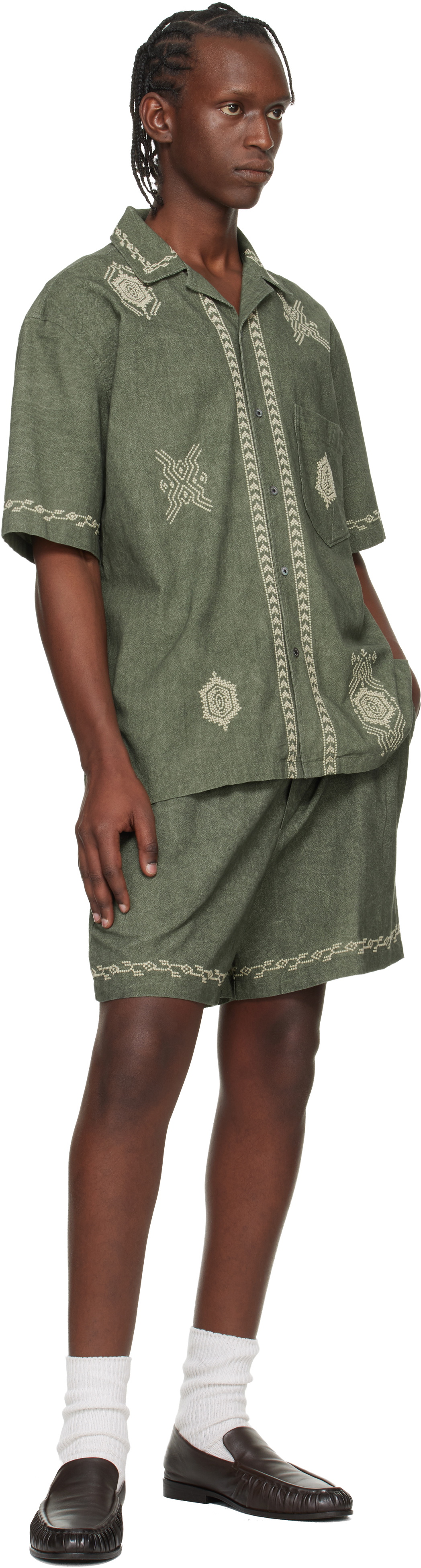 Isabel Marant Green Zilan Shorts