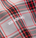 CALVIN KLEIN 205W39NYC - Oversized Checked Flannel Shirt - Men - Red