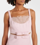 Giambattista Valli Bow-detail crêpe midi dress