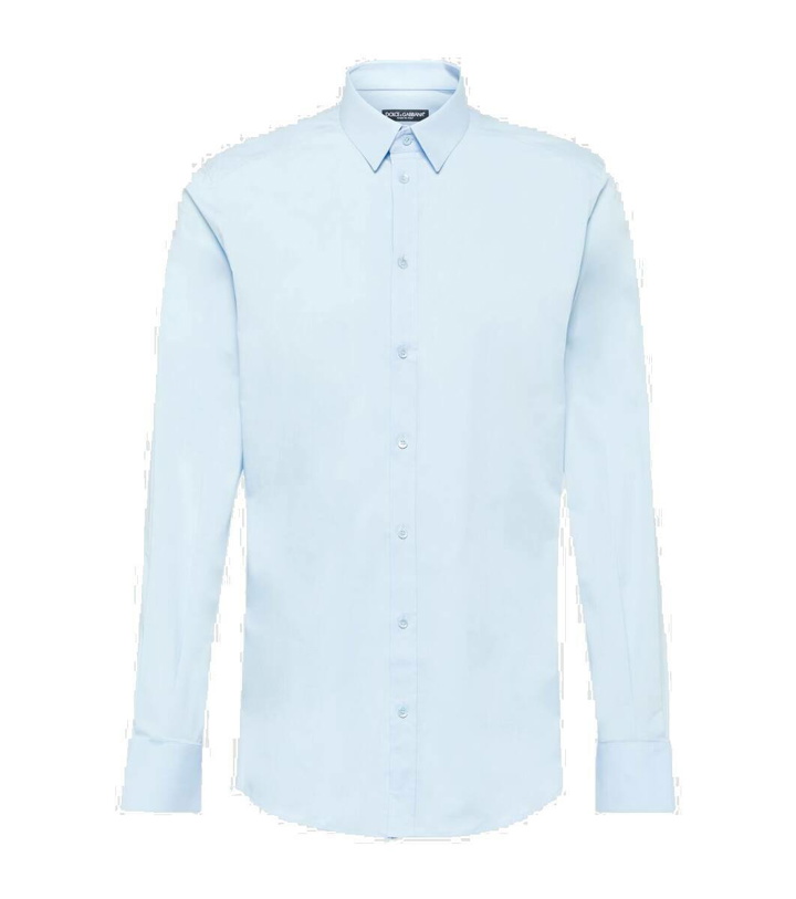 Photo: Dolce&Gabbana Cotton-blend poplin Oxford shirt