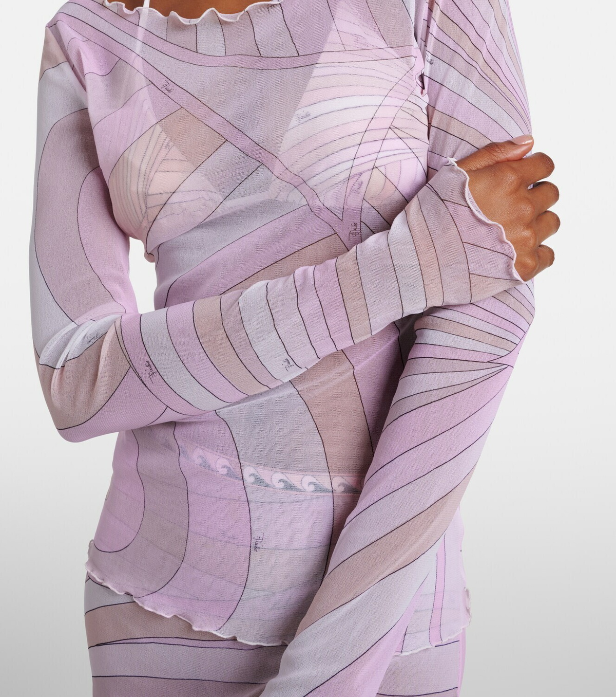 Pucci Iride tulle top