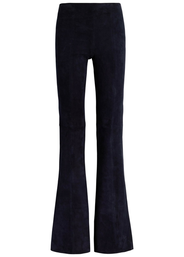 Photo: Stouls Gégé Stretch-suede Trousers Navy
