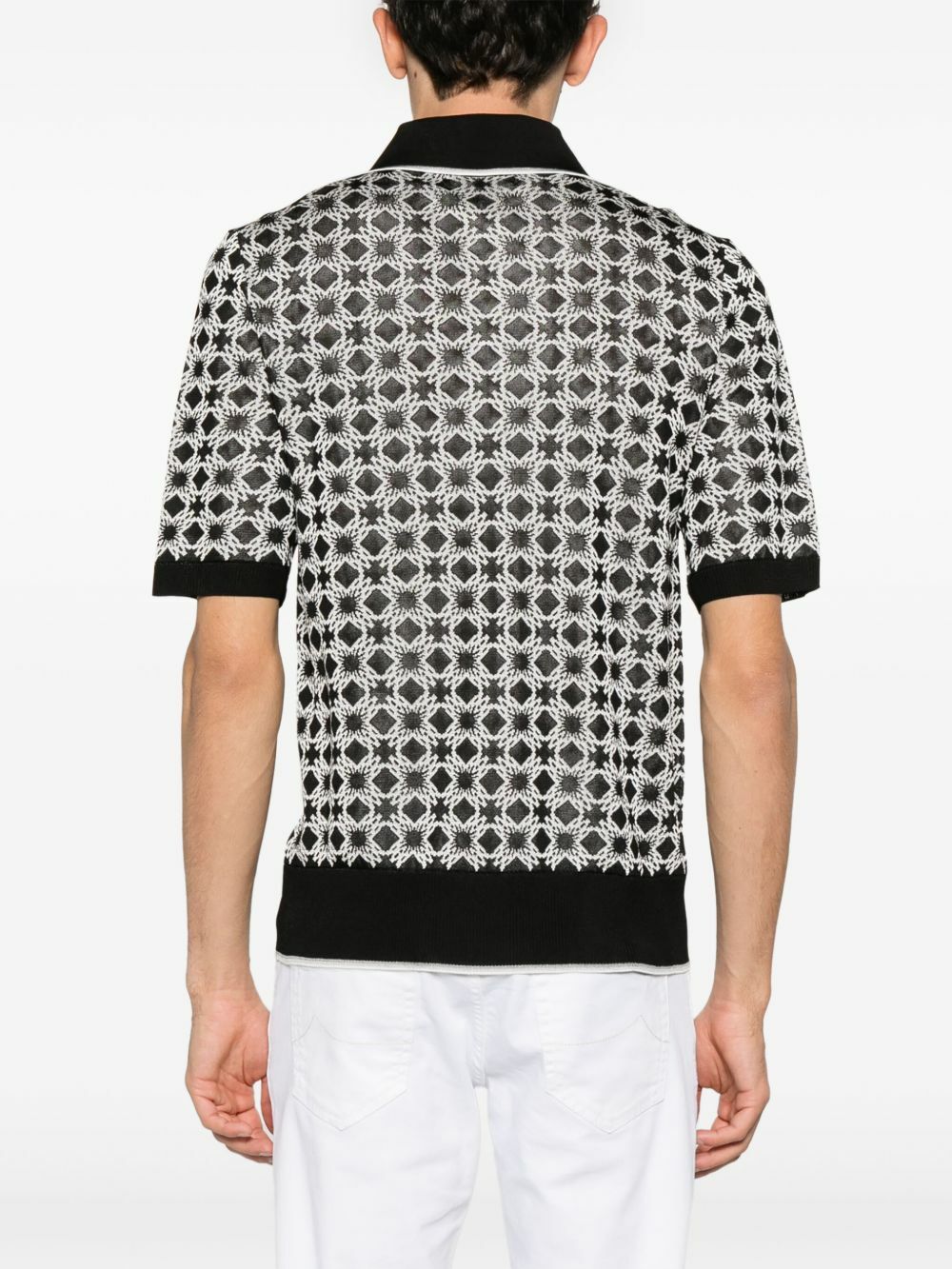 AMIRI Black MA Quad Polo Shirt Amiri