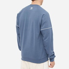 Adidas Men's Rekive Essential Crew Sweat in Wonder Steel