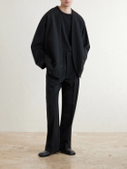 Fear of God - Flared Pleated Wool-Blend Trousres - Black