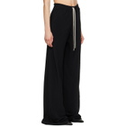 Rick Owens Black Tower Drawstring Bias Trousers