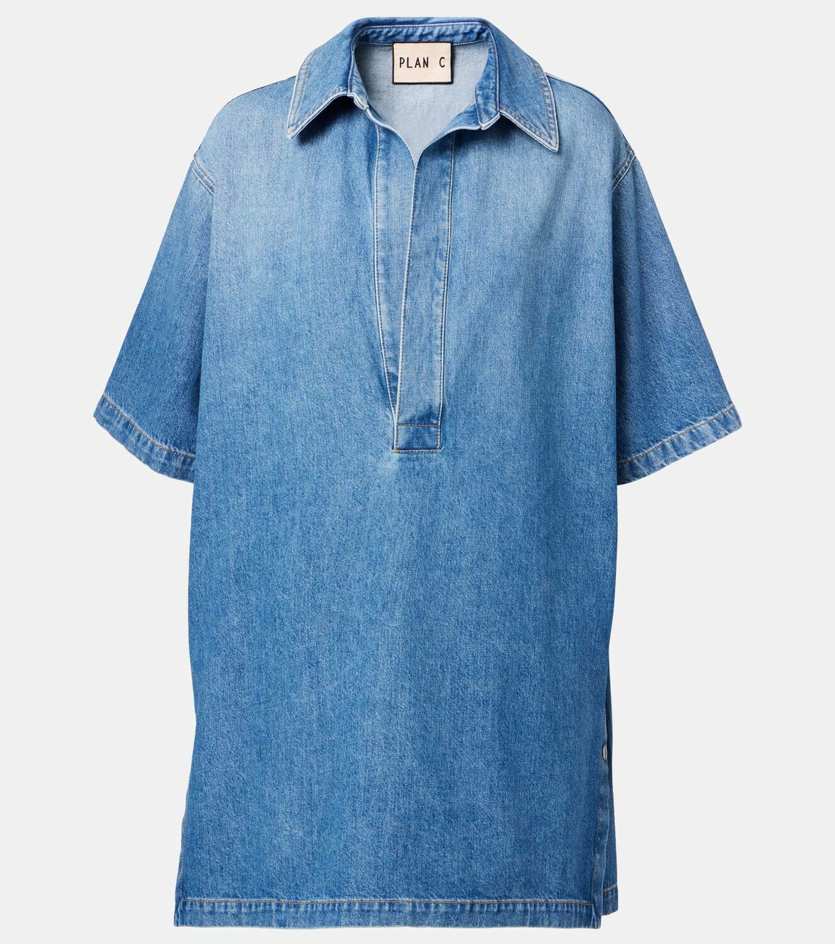 Plan C Oversized denim shirt