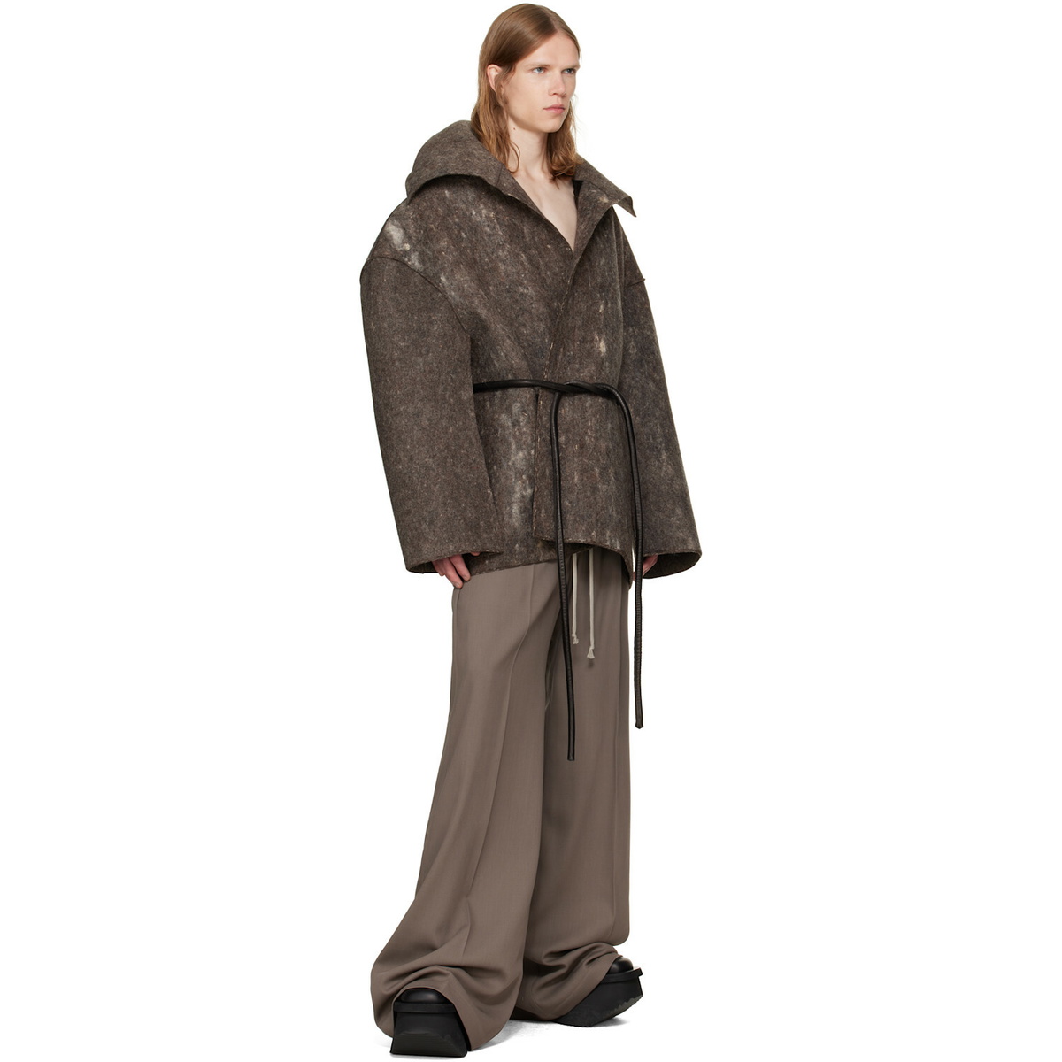 Rick Owens Black Tower Dracucollar Jacket