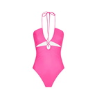 MC2 Saint Barth Fluo Pink Cutout One Piece Swimsuit