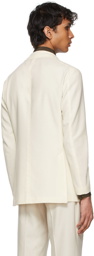 Ring Jacket Off-White Wool Dinner Double-Breasted Blazer