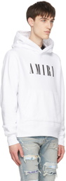 AMIRI White Core Logo Hoodie
