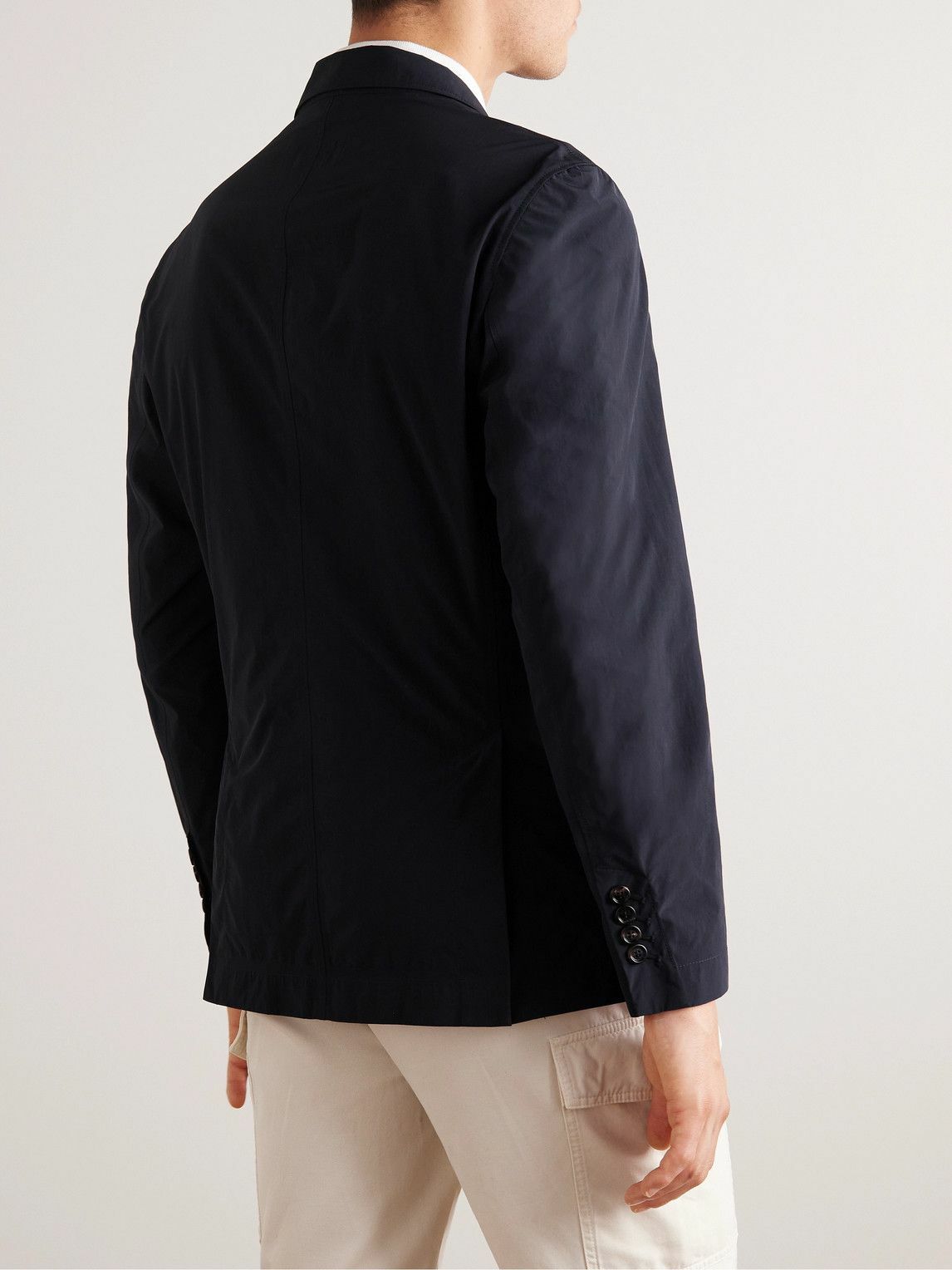 Brunello Cucinelli - Unstructured Ripstop Blazer - Blue Brunello Cucinelli