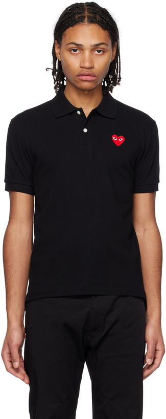 Photo: COMME des GARÇONS PLAY Black Heart Polo