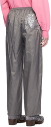 Acne Studios Gray Coated Trousers