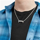P.A.M. Men's Gateway Fangz Necklace in Silver 
