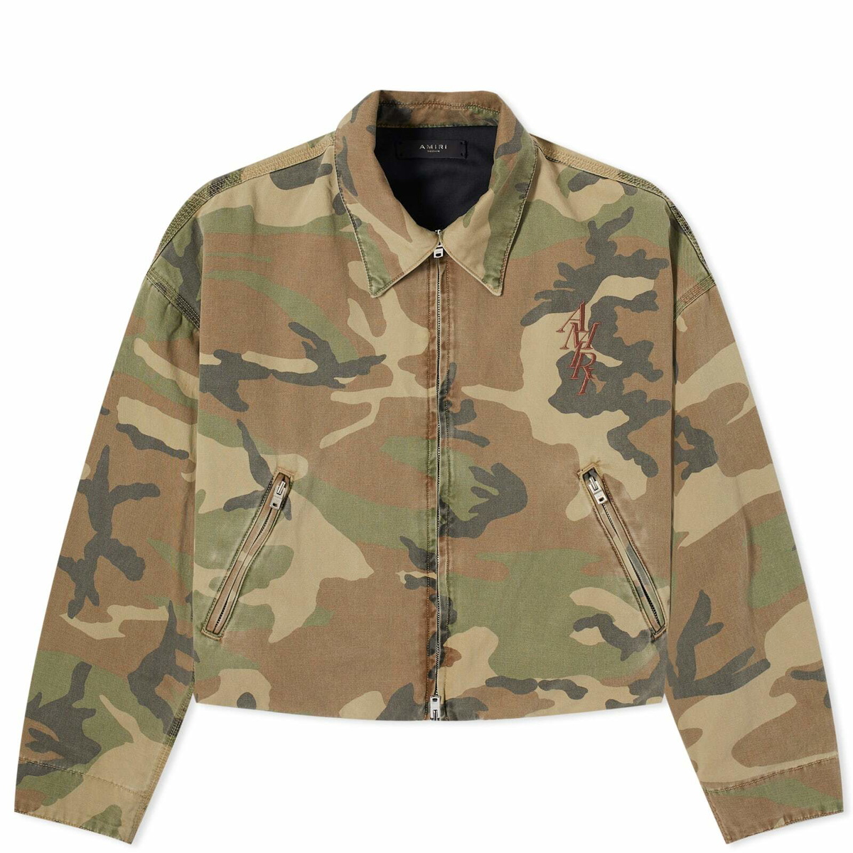 ジャケット AMIRI Women Outer PS24WJ008WO Green AMIRI Women's Camo Workman Jacket in Green Camo Amiri