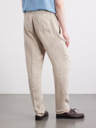 Boglioli - Tapered Linen Trousers - Neutrals