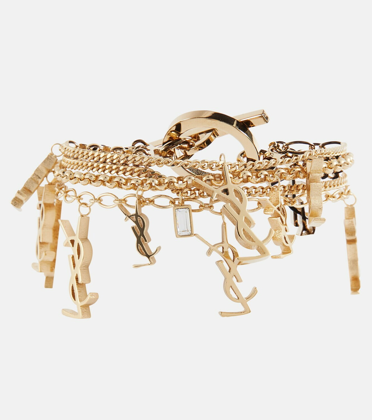 【送料&関税込】Saint Laurent Cassandre Charm Bracelet CASSANDRE bracelet in 18K yellow gold | Saint Laurent | YSL US