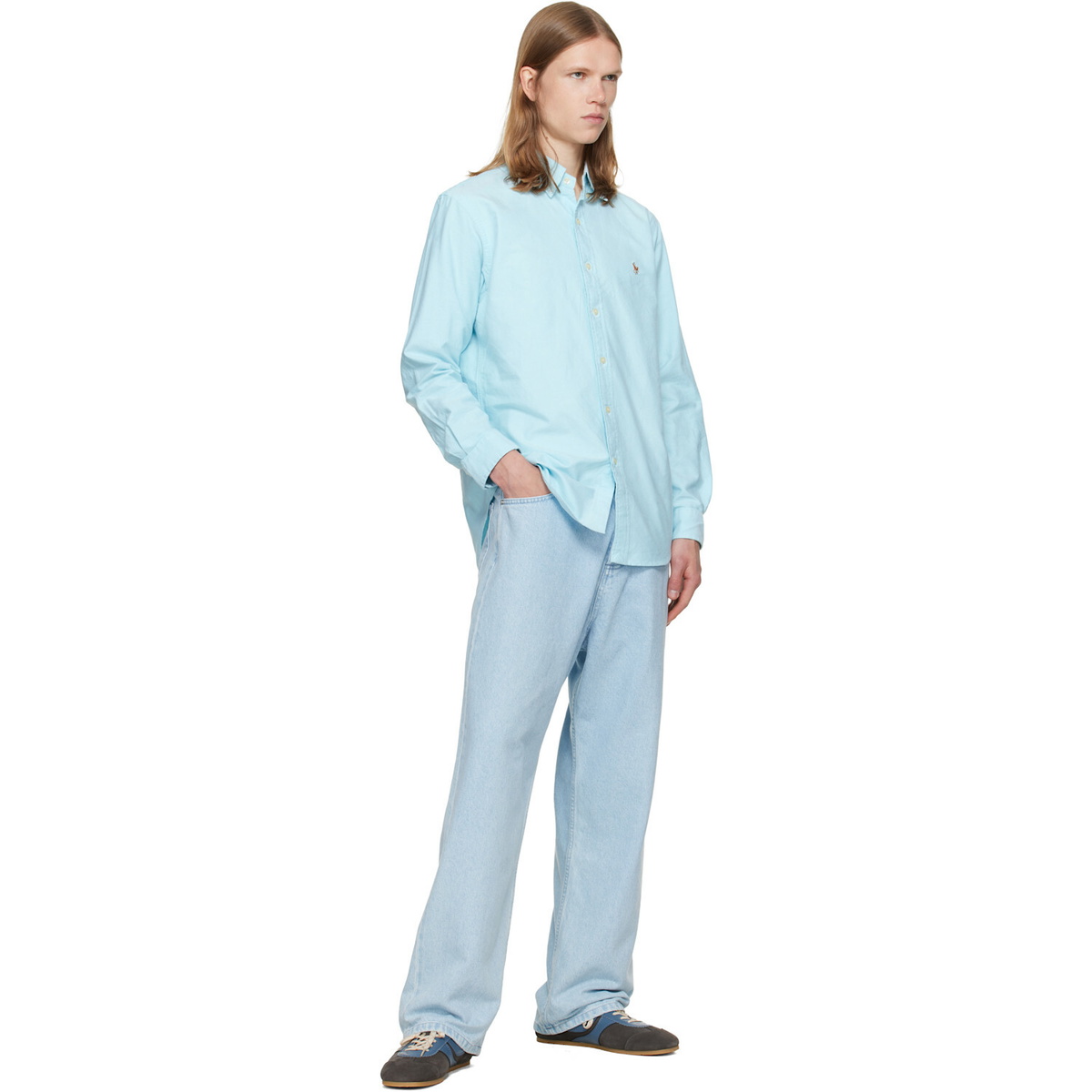 Polo Ralph Lauren Blue 'The Iconic Oxford' Shirt