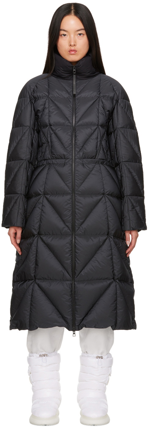 Moncler Black Cerise Down Coat Moncler