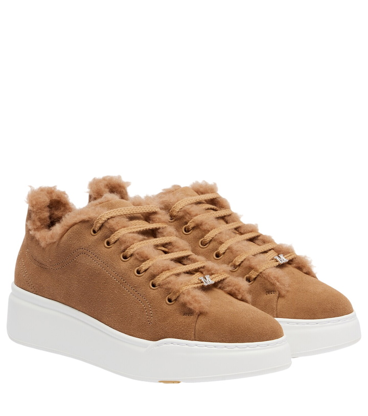 Photo: Max Mara TMaxi suede platform sneakers