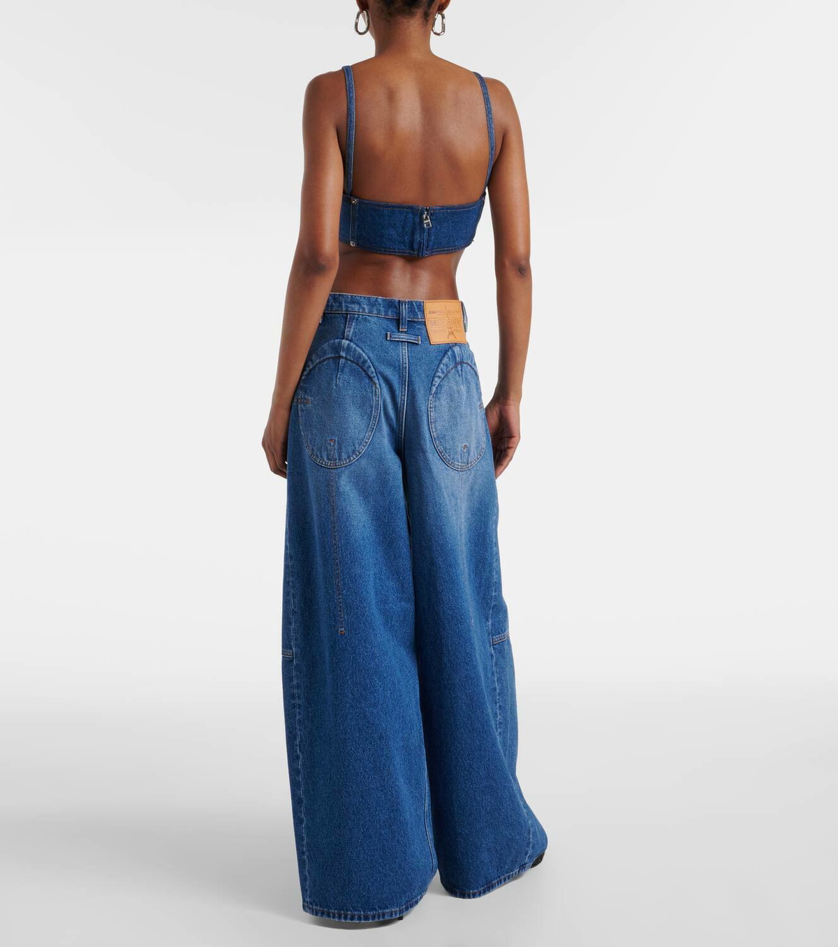 Jean Paul Gaultier Denim bra top