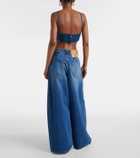 Jean Paul Gaultier Denim bra top