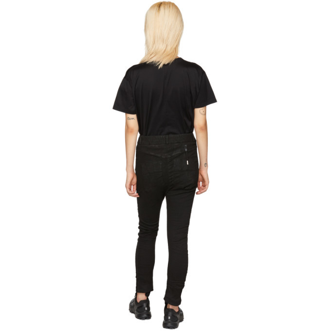 Boris Bidjan Saberi Black Vinyl-Coated Body-Molded Jeans