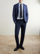 Canali - Herringbone Cotton Shirt - Blue