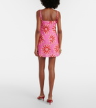 Cala de la Cruz Printed linen minidress