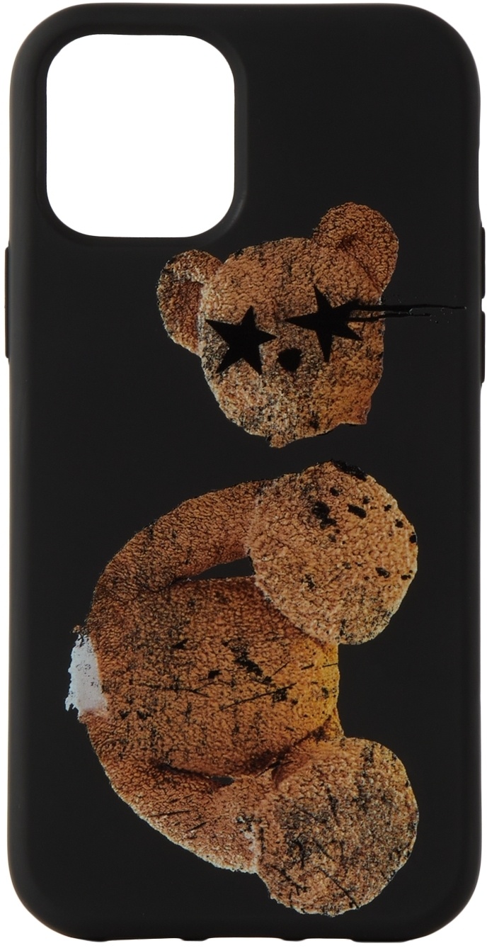 Palm Angels Black Spray Paint Bear iPhone 12/12 Pro Case Palm Angels