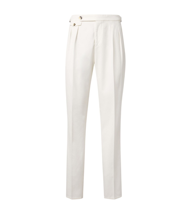 Photo: Brunello Cucinelli Cotton slim pants