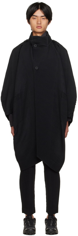 Photo: Homme Plissé Issey Miyake Black Monthly Color September Coat