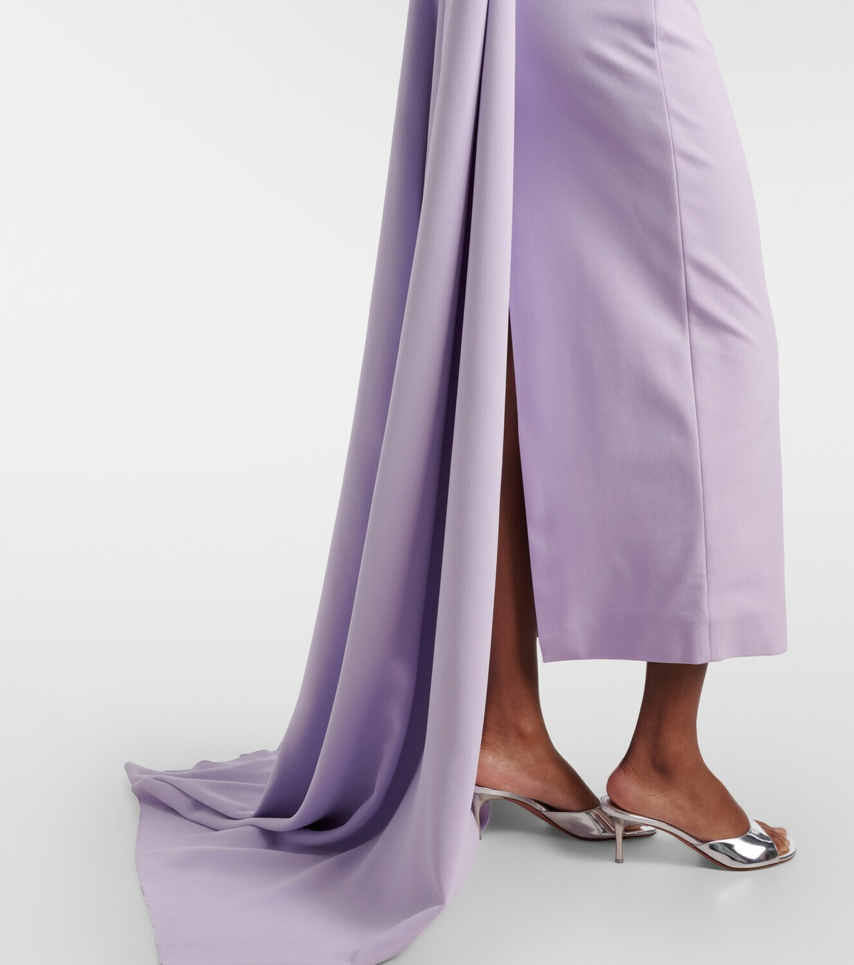Solace London Martine scarf-detail cocktail dress