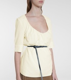 Altuzarra - Nika belted crêpe top