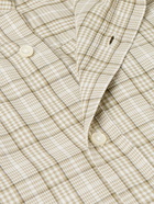 Officine Générale - Button-Down Collar Checked Organic Cotton-Twill Shirt - Neutrals