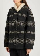 Isabel Marant étoile Qayla Jacquard Cotton-blend Coat Black