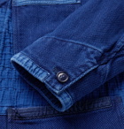 Blue Blue Japan - Sashiko Patchwork Indigo-Dyed Cotton Chore Jacket - Blue