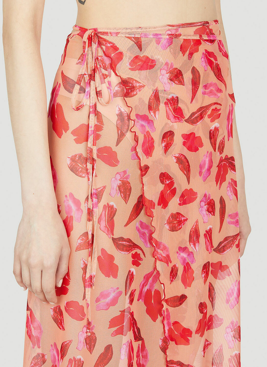 Marco Rambaldi Lips Wrap Beach Skirt