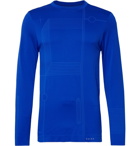 FALKE Ergonomic Sport System - Blueprint 2.0 Printed Stretch-Jersey Running T-Shirt - Bright blue