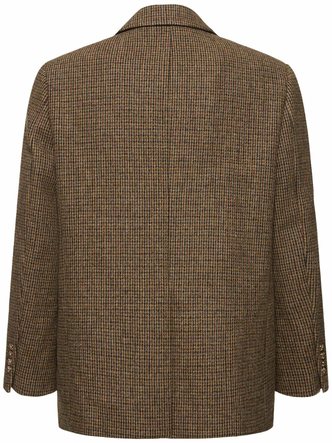 ジャケット [DUNST] UNISEX OVERSIZED WOOL BLAZER :3color Dunst Unisex Oversized Wool Blazer in Black Check at Parc