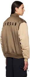 Nike Jordan Brown Renegade Bomber Jacket