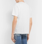 SAINT LAURENT - Printed Cotton-Jersey T-Shirt - White